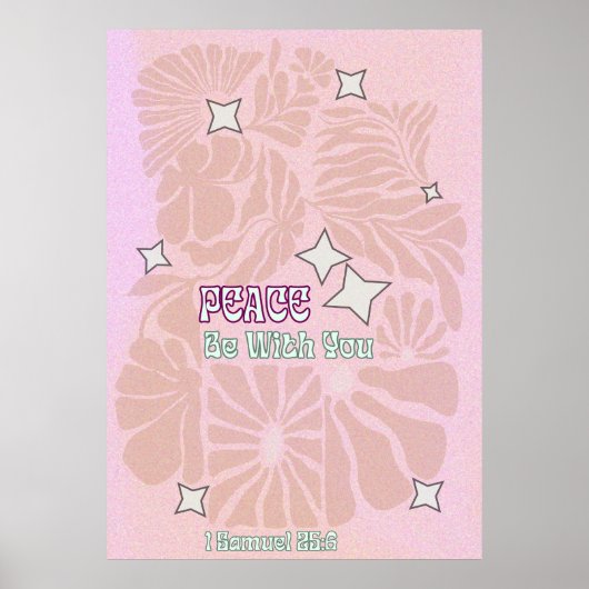 Vrede zij met u christelijke galerij kunst poster (Voorkant)