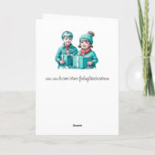 Vrede zij met U en de Uwe | Kerstmis Kaart (Achterkant)