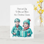 Vrede zij met U en de Uwe | Kerstmis Kaart (Gele Bloem)