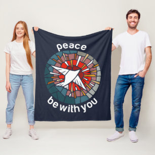 Vrede zij met u fleece deken