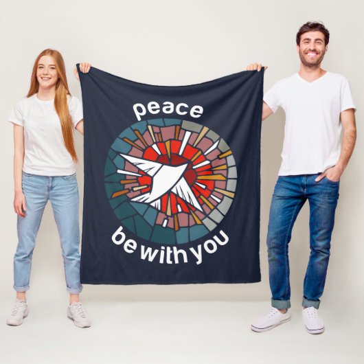 Vrede zij met u fleece deken (In situ)