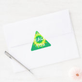Vrede zij met u: Inspirerend groen en geel Sticker (Envelop)