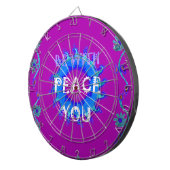 Vrede zij met u Inspirerend print Dartbord (Voorkant Rechts)