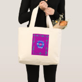Vrede zij met u Inspirerend print Grote Tote Bag (Voorkant (product))