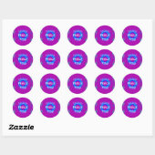 Vrede zij met u Inspirerend print Ronde Sticker (Vel)