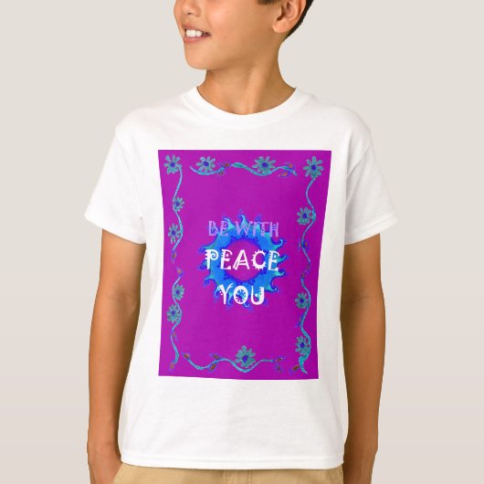 Vrede zij met u Inspirerend print T-shirt (Voorkant)