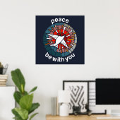 Vrede zij met u poster (Thuiskantoor)