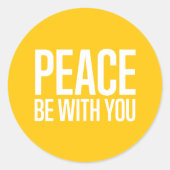 Vrede zij met u Sticker (Voorkant)