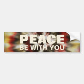 Vrede zij met u Tie Dye Bumpersticker (Voorkant)