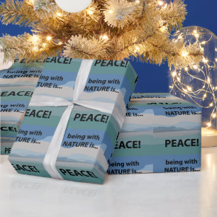 Vrede zijn met de natuur is vrede cadeaupapier