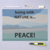 Vrede zijn met de natuur is vrede tissuepapier (Craft)
