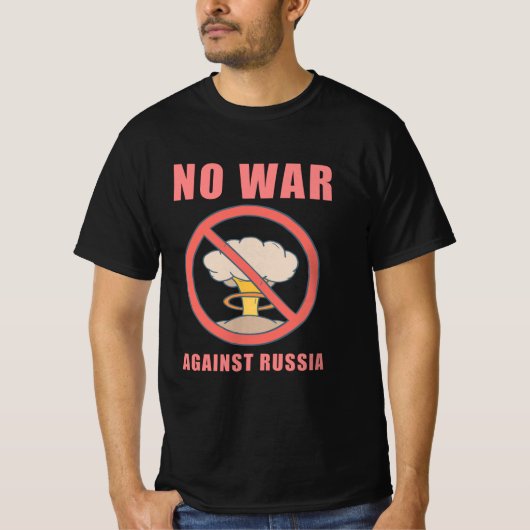 Vrede zonder oorlog Rusland Oekraïne T-shirt (Voorkant)
