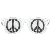 Vrede Zwart & Wit Retro Zonnebril (Voorkant)