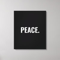 Vrede zwart-wit tekst minimalistische anti-oorlog