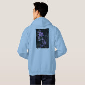 Vrede zweet-shirt blauw hoodie (Achterkant volledig)