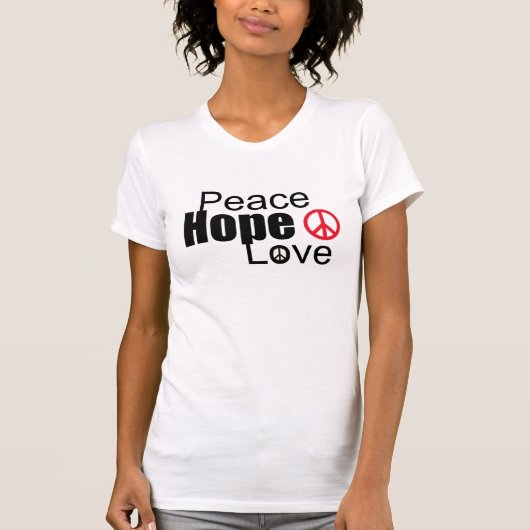 vredeliefde t-shirt (Voorkant)