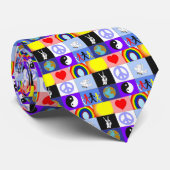 vredelievend Mozaïek Stropdas (Opgerold)