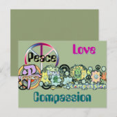 vredelovecompassie briefkaart (Voorkant / Achterkant)