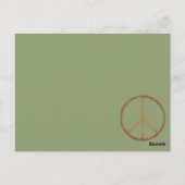 vredelovecompassie briefkaart (Achterkant)