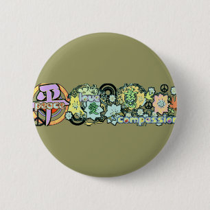 vredelovecompassie ronde button 5,7 cm