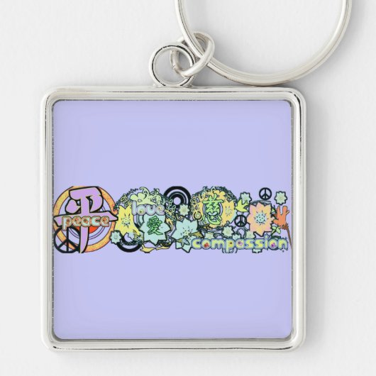 vredelovecompassie sleutelhanger (Voorkant)