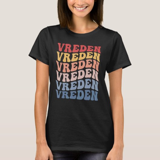 Vreden City Groovy Retro T-shirt (Voorkant)