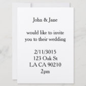 vredes - bord blauwe boho trouwuitnodigingen kaart (Achterkant)