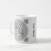 Vredes-caduceus-verpleegster koffiemok (Voorkant links)