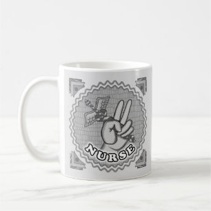 Vredes-caduceus-verpleegster koffiemok