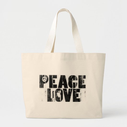 vredes - en liefdeszak grote tote bag (Voorkant)