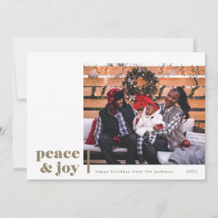 Vredes- en vreugdehoek Taupe foto kerstkaart