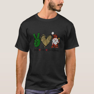 Vredes Kerst Kabouters Geruite Vredesteken Luipaar T-shirt