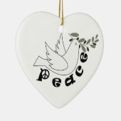 Vredes kerstboomornament keramisch ornament (Rechts)