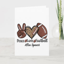 Vredes-, Liefdes-, Voetbal Wenskaart Kaart