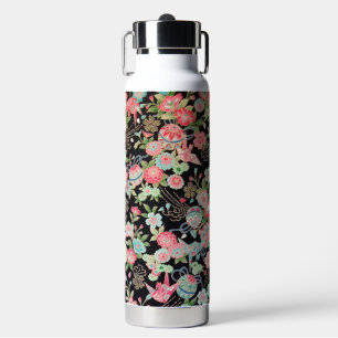Vredes Orizuru en Bloem, Japans ontwerp Waterfles