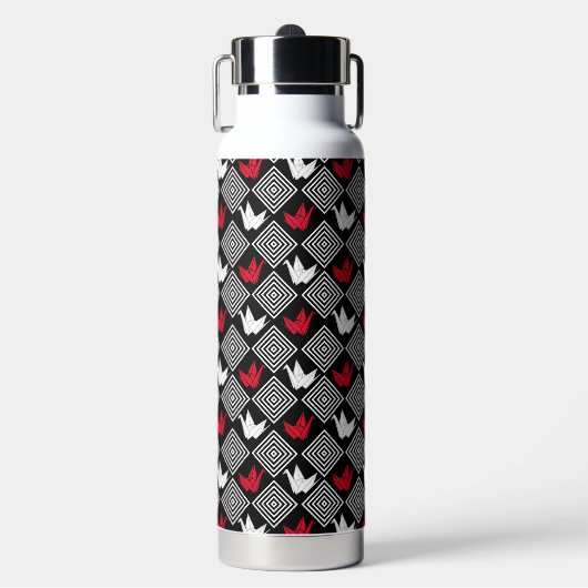Vredes Orizuru Patroon Waterfles (Voorkant)