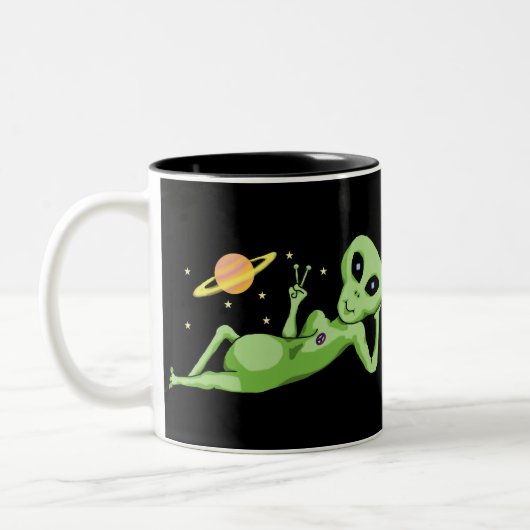 Vredes Ruimte Alien Mok (Links)