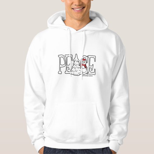 Vredes Sneeuwman Hoodie (Voorkant)