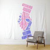 Vredes-tapijt Wandkleed (In Situ (horizontaal))