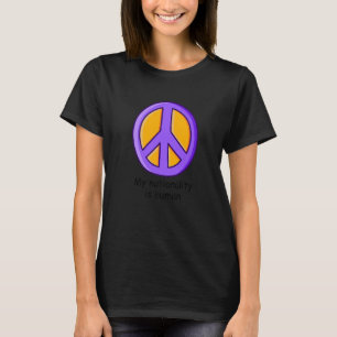 Vredes Vredes Man Zegt Vredessymbool voor Mannen e T-shirt