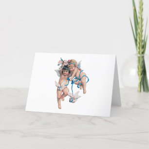 VREDESANGELS OP AARDE GOED ZULLEN DE MANNEN AANTRE FEESTDAGEN KAART