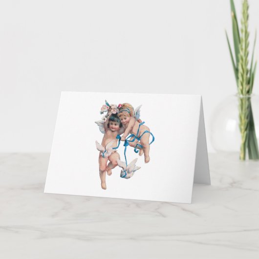 VREDESANGELS OP AARDE GOED ZULLEN DE MANNEN AANTRE FEESTDAGEN KAART (Voorkant)