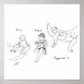 VREDESAPPINESS LOPEN POSTER (Voorkant)