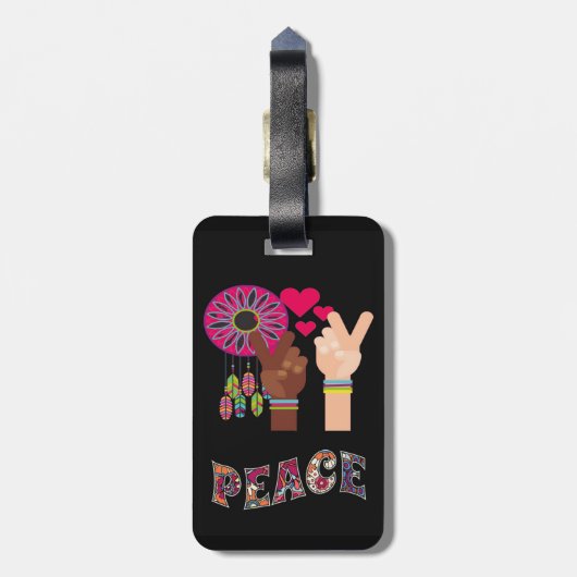 VredesBagagelabel Bagagelabel (Achterkant verticaal)