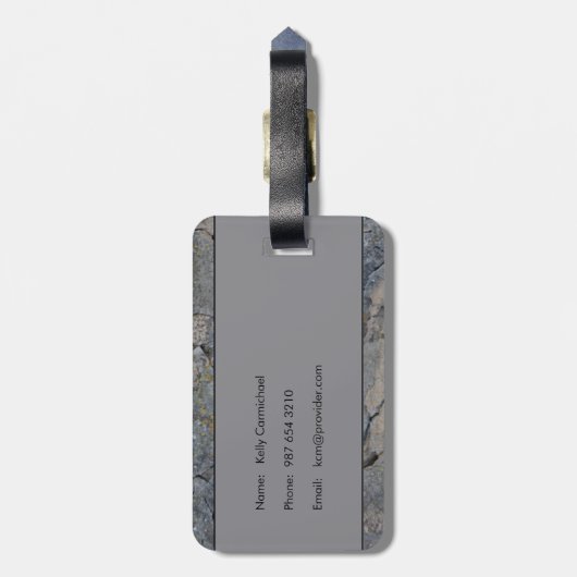 VredesBagagelabel Bagagelabel (Achterkant verticaal)