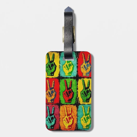 VredesBagagelabel Bagagelabel (Achterkant verticaal)