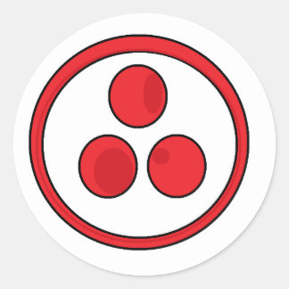 Vredesbanner Ronde Sticker