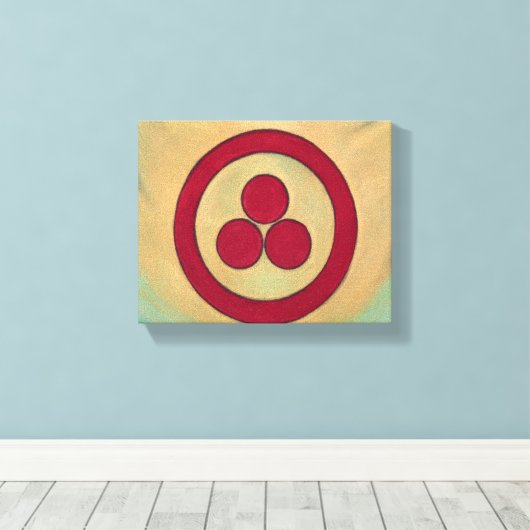 Vredesbanner van Nicholas Roerich Canvas Afdruk (Insitu (Houten vloer))