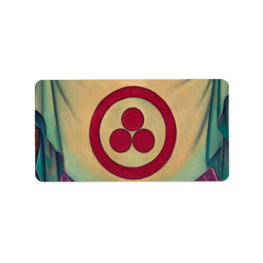 Vredesbanner van Nicholas Roerich Etiket (Voorkant)