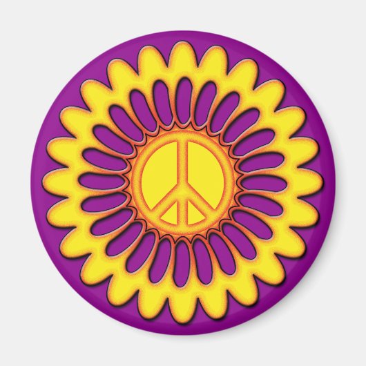 VREDESBLOEM MAGNEET (Voorkant)